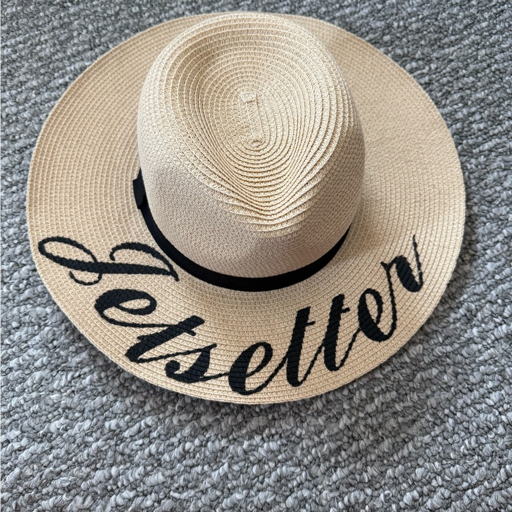 Women's Tan Sun Hat with Black Band